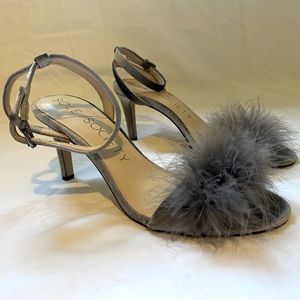 Women’s Sole society velvet gray heels